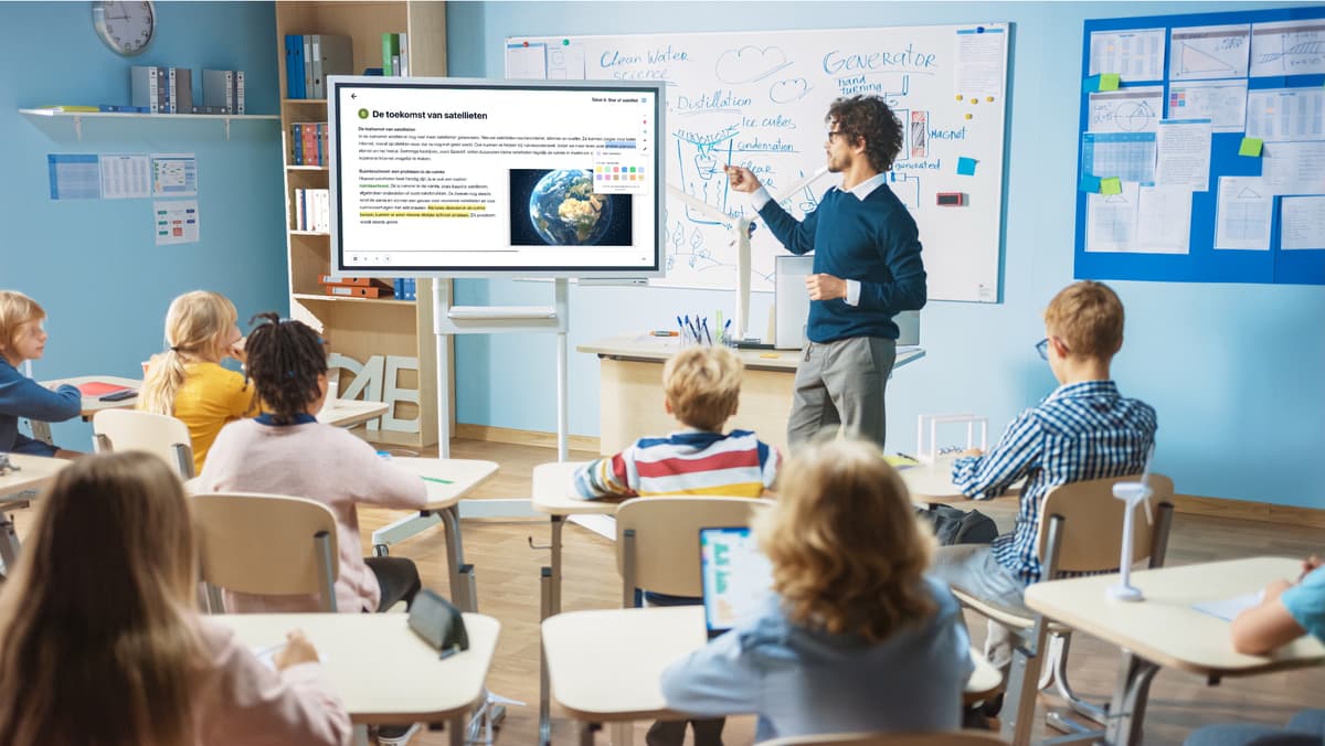 Teacher in classroom